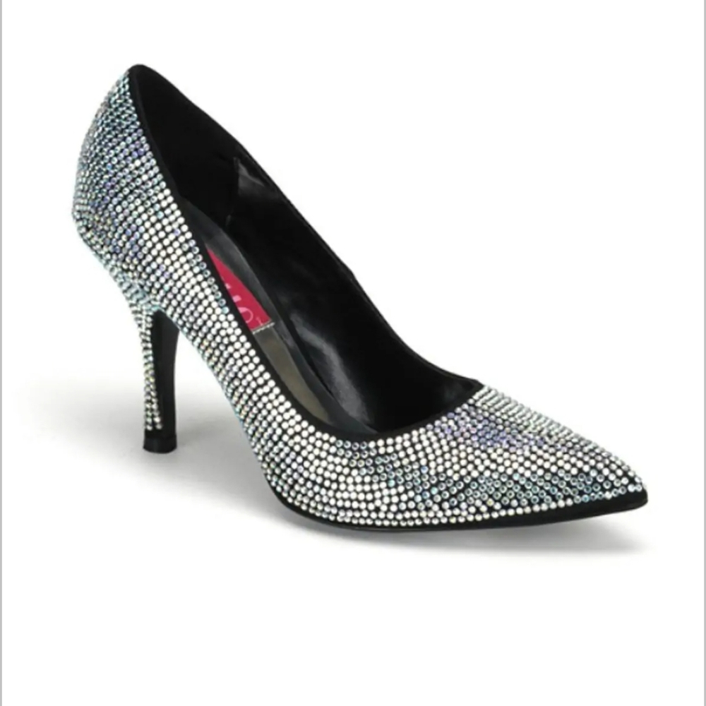 BORDELLO Marilyn Rhinestone pumps size 7 - Picture 2 of 13